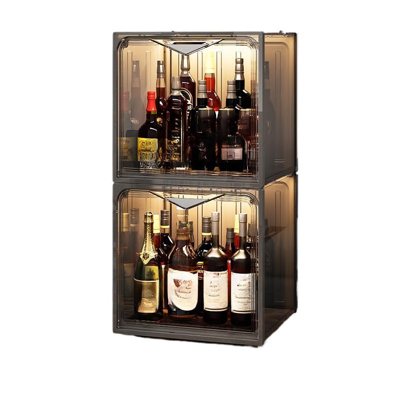 Amazon.co.jp: Fengxfa 小型 酒棚 ウイスキー棚 ウイスキー 収納